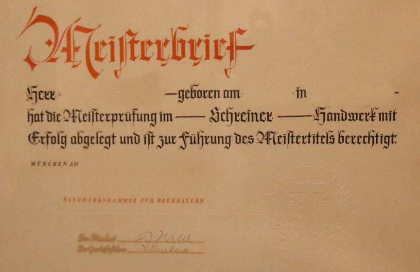 Meisterbrief Meisterbrief